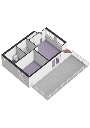 Floorplan - Van Vollenhovenstraat 10, 3265 BX Piershil